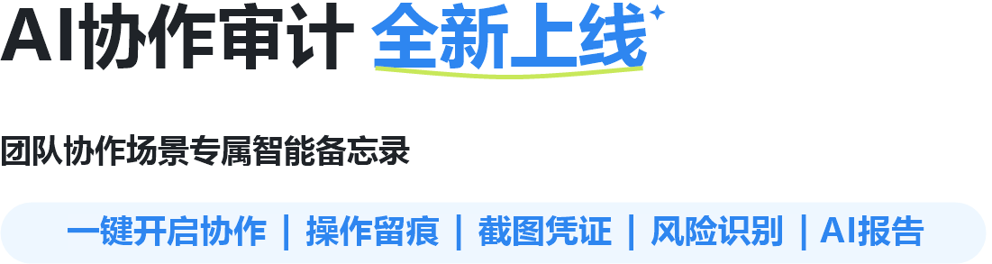 AI协作审计 全新上线