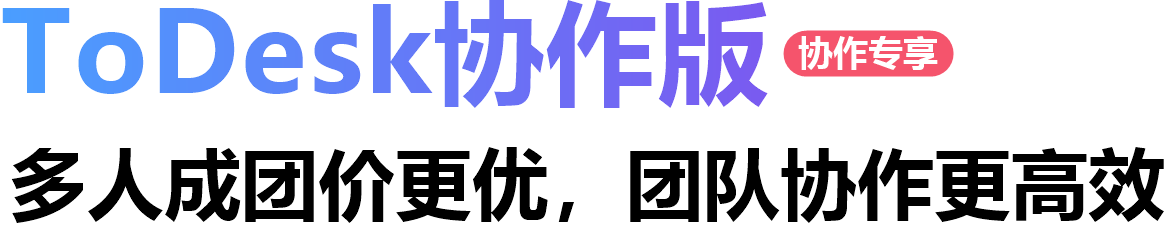 ToDesk协作版 多人成团价更优，团队协作更高效